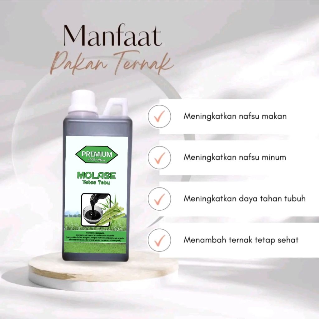 Molase Tetes Tebu Murni Super Kental – Nutrisi Pakan Ternak & Pupuk