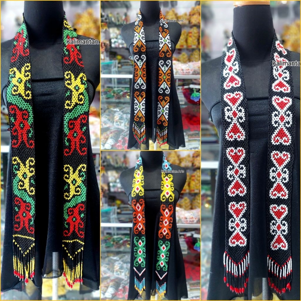 Syal Manik Dayak / Syal Kalimantan
