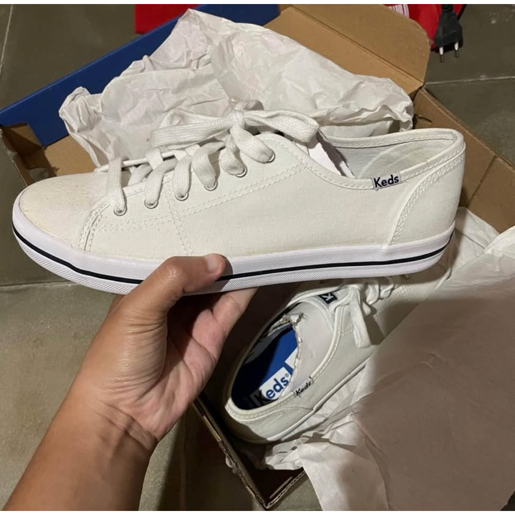 Sepatu wanita keds kickstart putih new