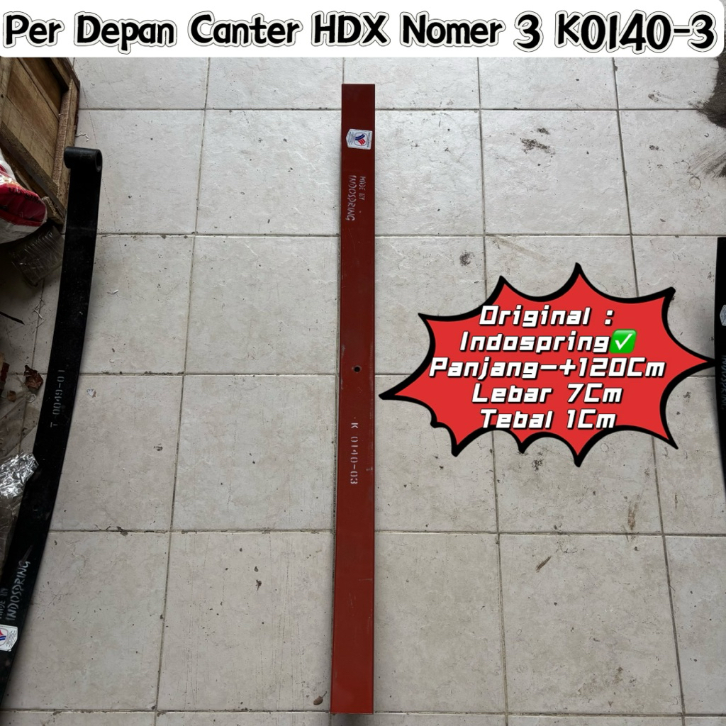Per Depan Canter HDX Nomer 3 K0140-3 Original Indospring / Per Depan Hdx no 3 K140-3 / Per Depan Ps1