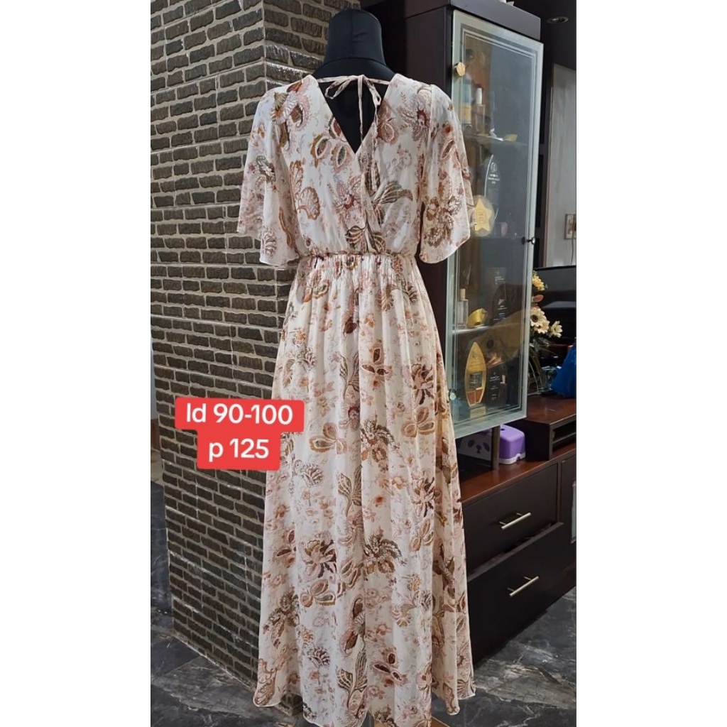 Dress long sifon / Dress sifon vintage