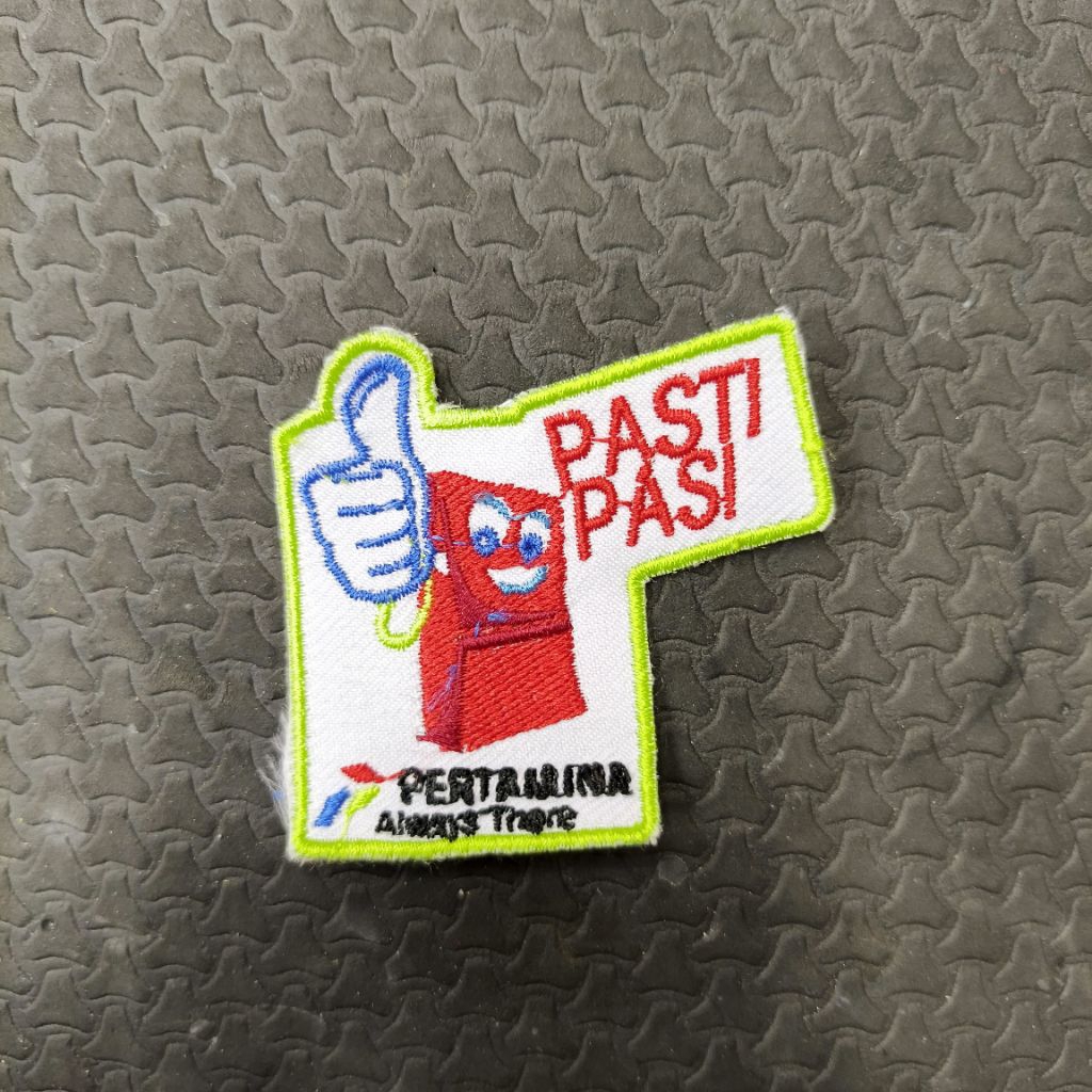 Logo Bordir Pasti Pas Pertamina Besar / Logo Pasti Pas Pertamina / Bordir Logo Pasti Pas Pertamina /
