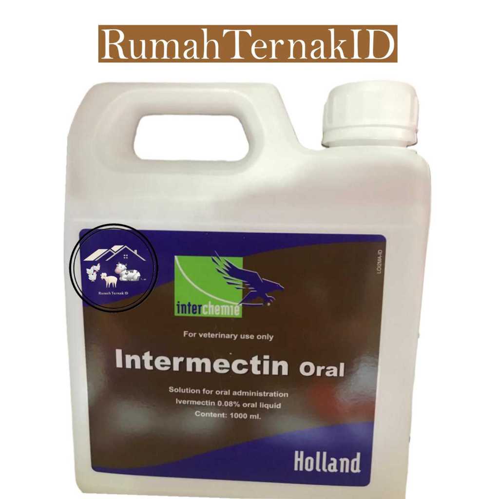 INTERMECTIN ORAL 1 Liter | Obat Scabies Gudik anti Parasit pada Hewan