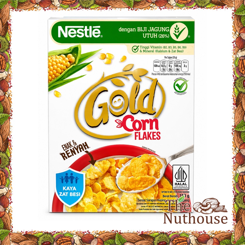 Nestle Cereal Gold Corn Flakes 150gr [HALAL]