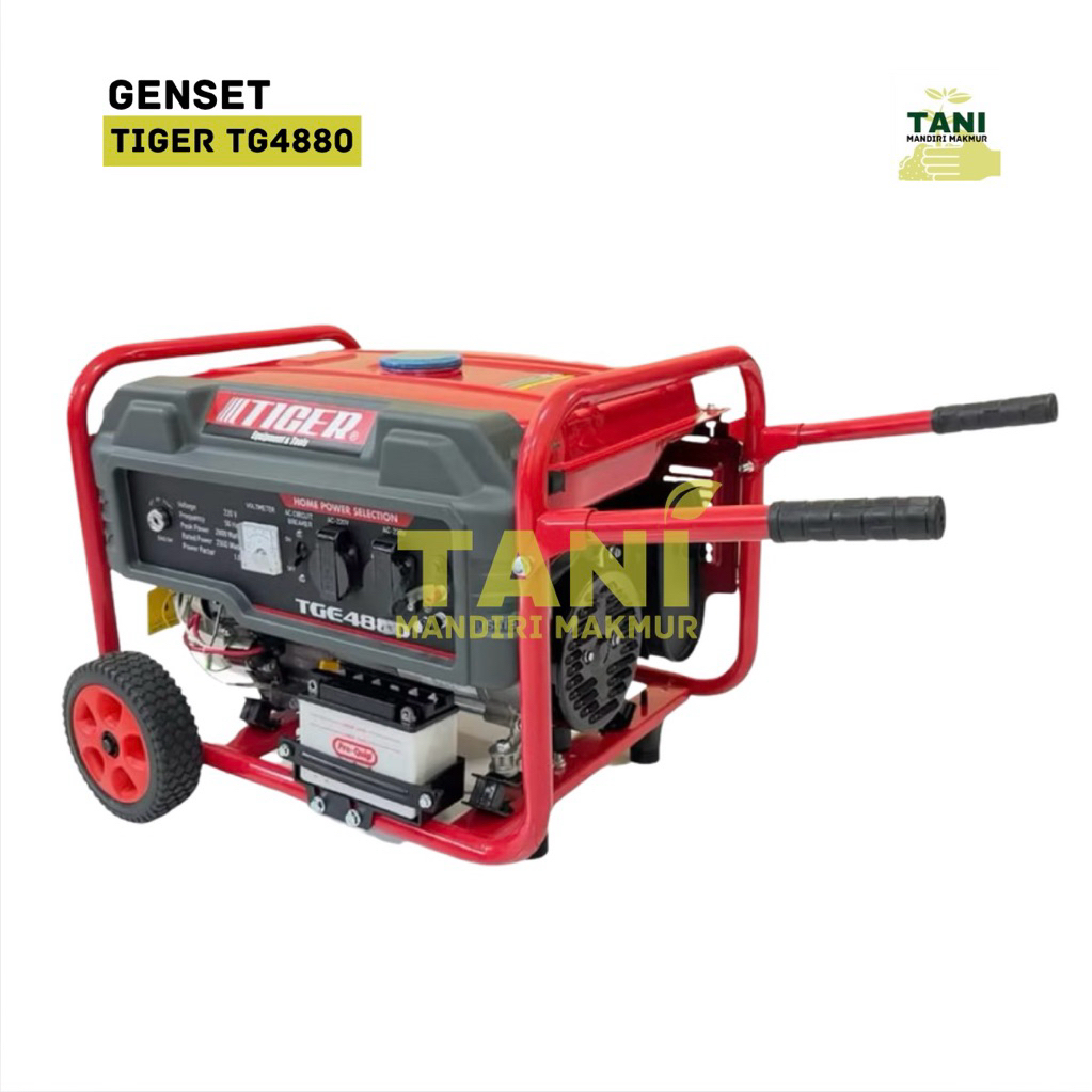 TG4880 GENSET TIGER 4880 OUTPUT 2500 - 2800 WATT GENSET BENSIN TIGER