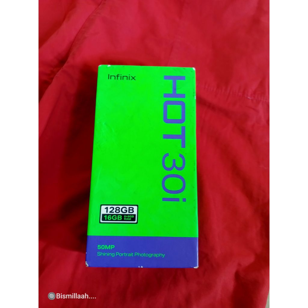 Infinix hot 30i 8+8/128 segel second hp