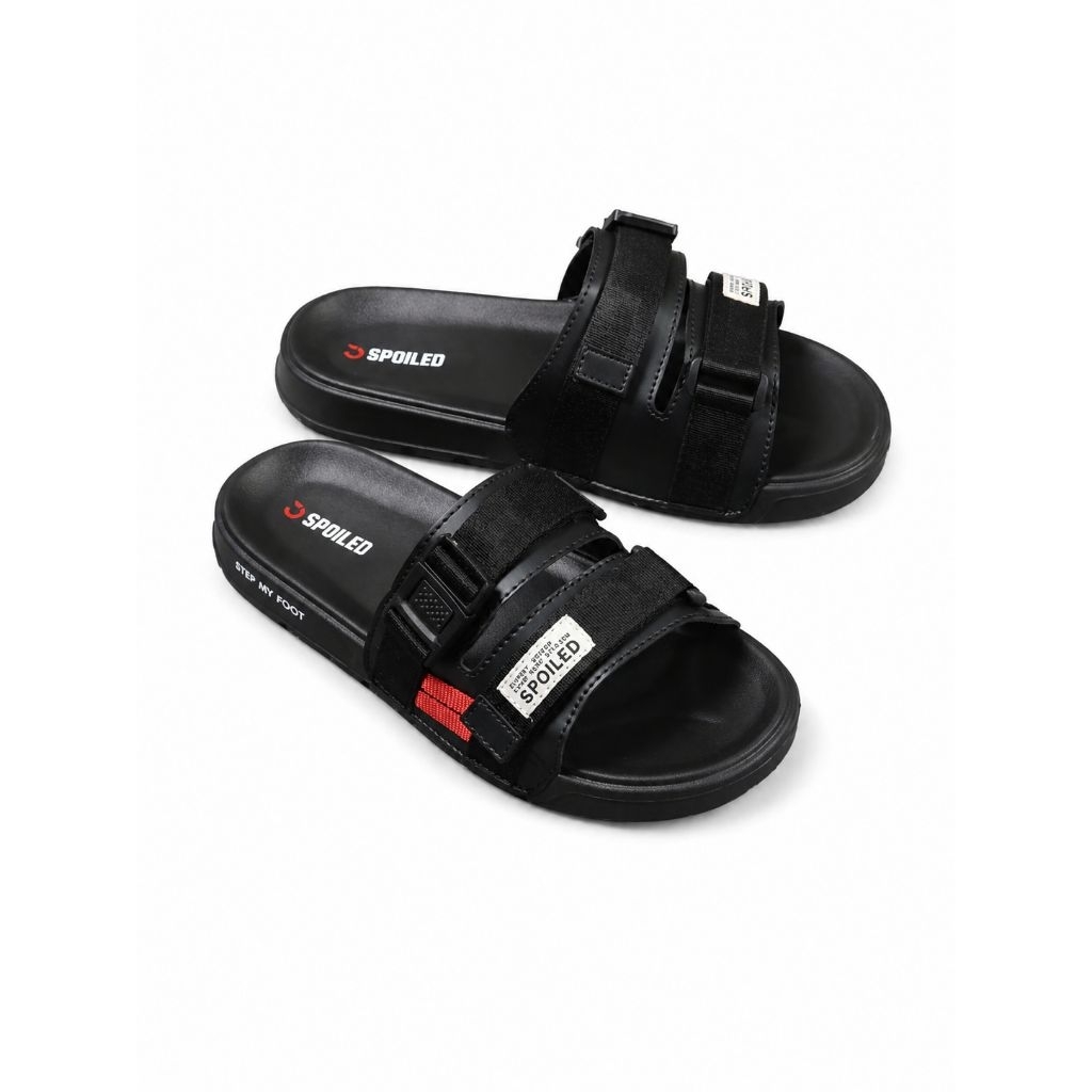 SPOILED - REFIEL - Sandal Casual Pria Terbaru Slide Selop Slip On Kekinian Tali Adjustable