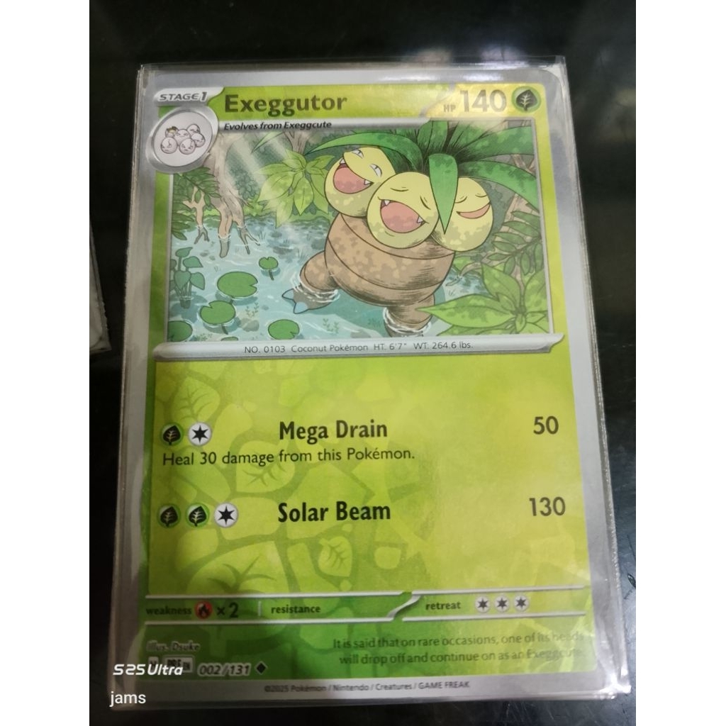 Pokemon Exeggutor reverse holo en