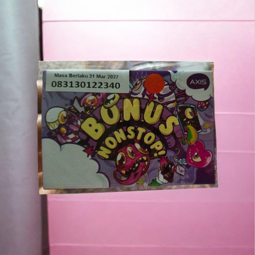 nomor cantik AXIS 31 30 1 22 340 isi kuota 3gb jaringan 5G