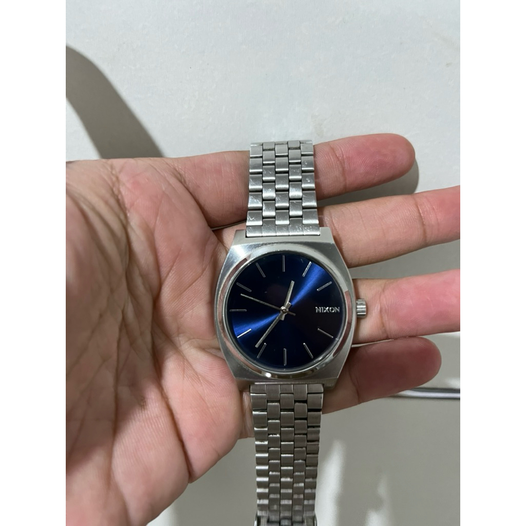 Jam Tangan Nixon Time Teller Silver Blue
