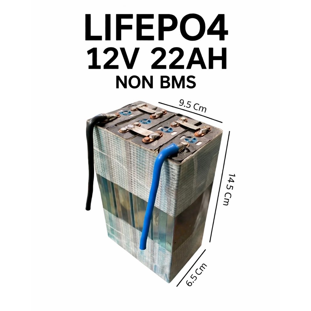Battery Baterai Lifepo4 12V 22Ah non BMS