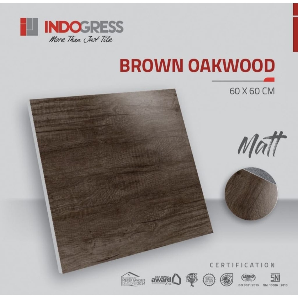 Granite 60x60 Indogress Brown Oakwood | Matt