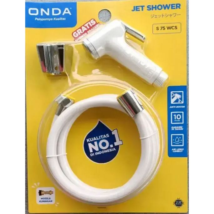 ONDA PAKET HEMAT - ONDA Jet Shower Closet Bidet Spray Toilet Semprotan Kloset WC S 75 WCS + ONDA Sto