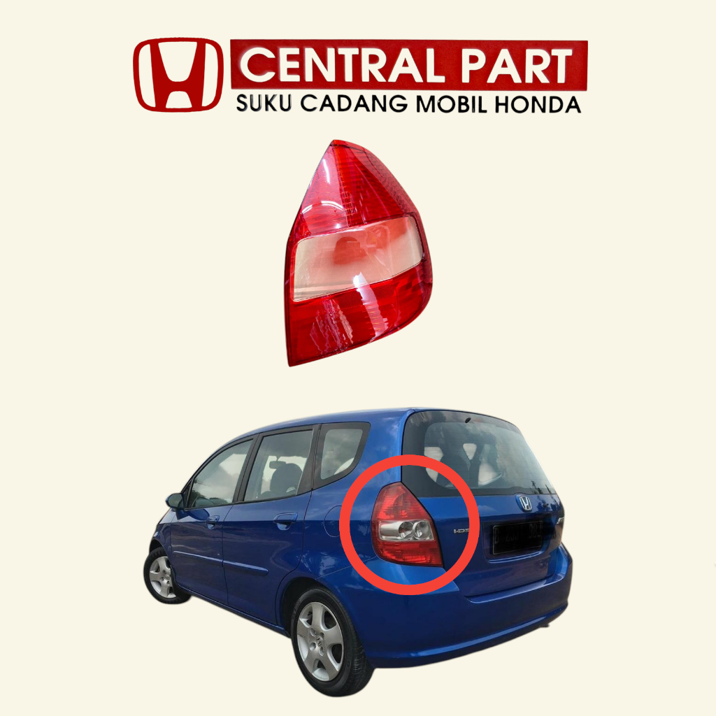 mika kaca cover lampu belakang stop lamp tail jazz gd3 2004 2005