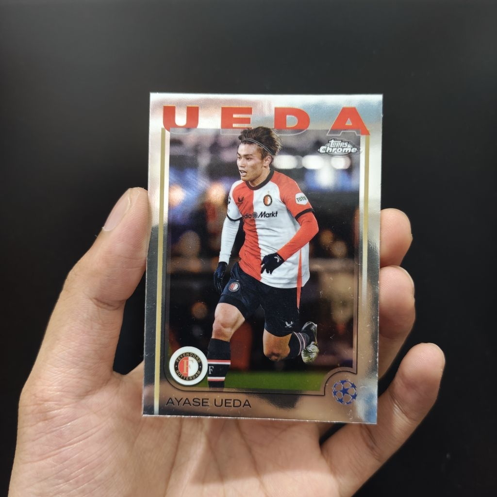 Kartu Bola Ueda Topps Chrome Feyenoord Original
