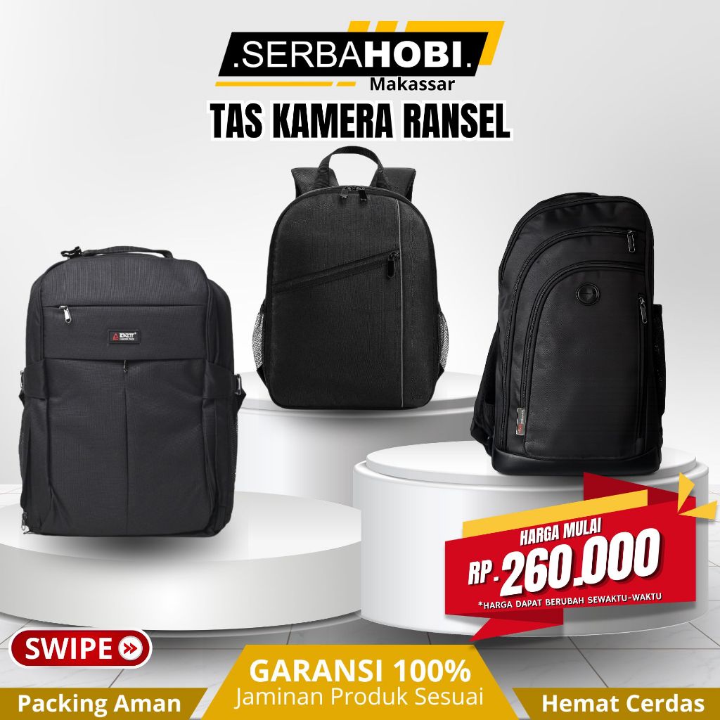 TAS KAMERA RANSEL - Tas Ransel Kamera Backpack Shockproof SINDAX - Tas Kamera Ransel EA2TT B001 - Ta