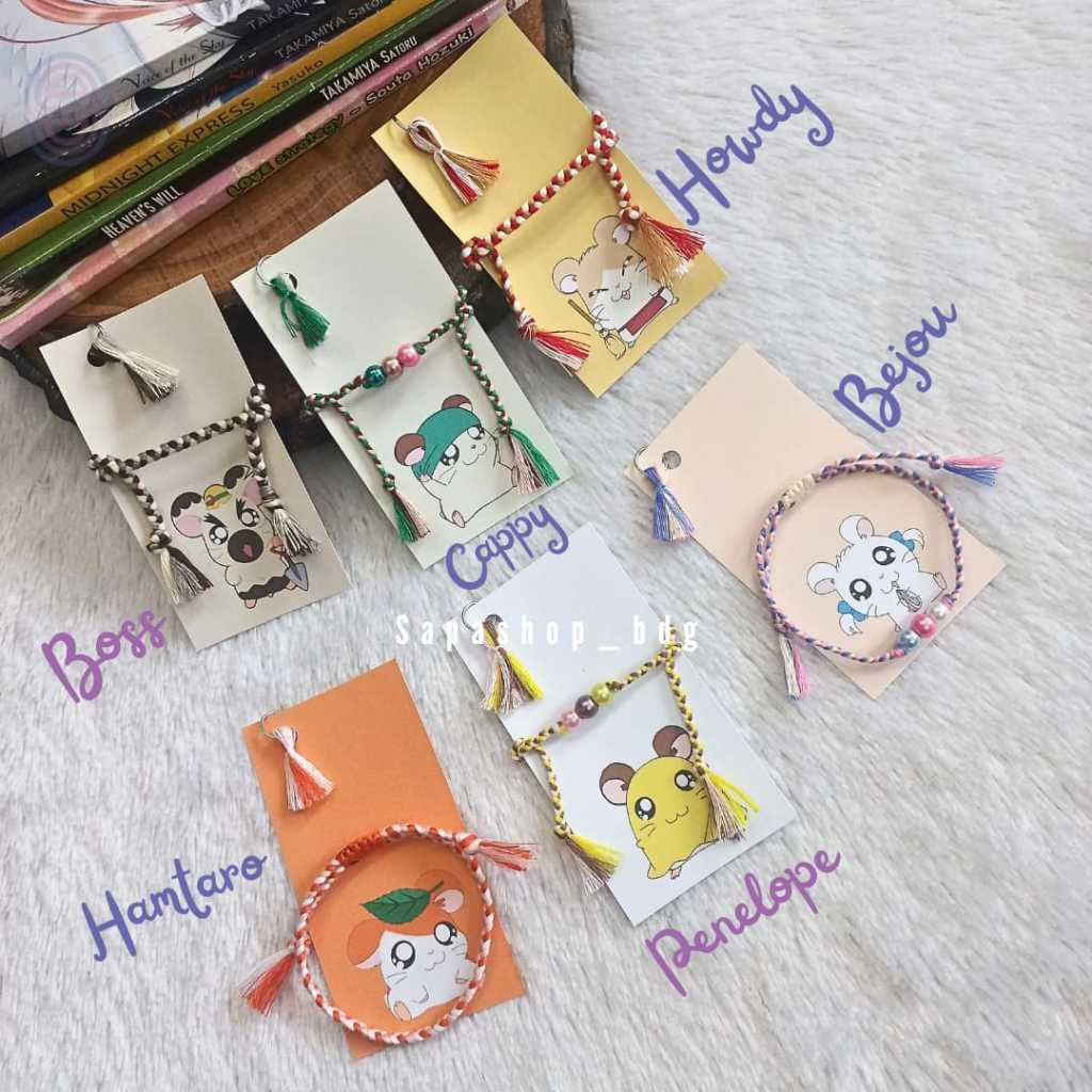 1 PCs/ 1 Buah GELANG KARAKTER ANIME - KARTUN JEPANG- GELANG KARAKTER HANDMADE
