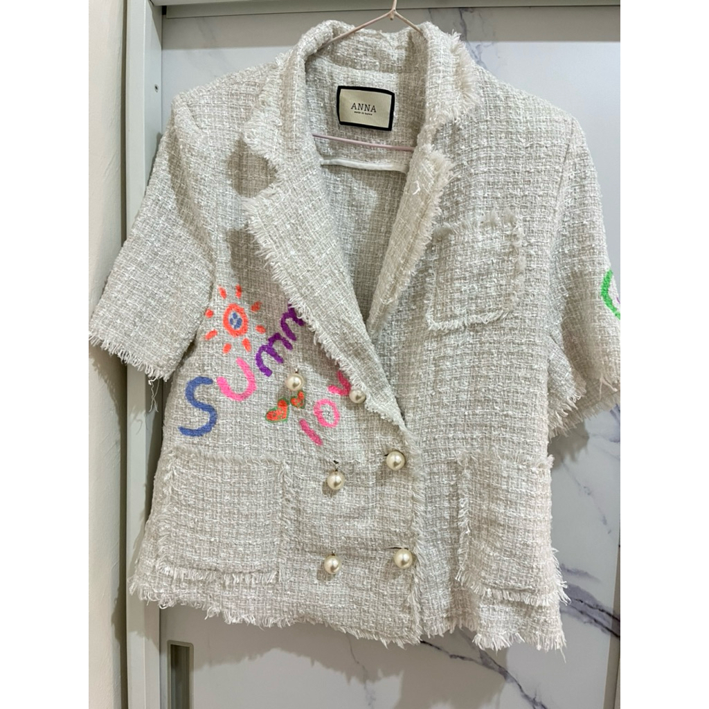 preloved tweed blazer