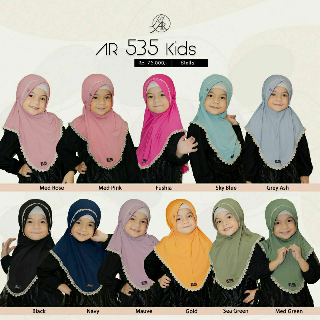 AR 535 KIDS/BERGO ANAK/HIJAB ARRAFI ORI
