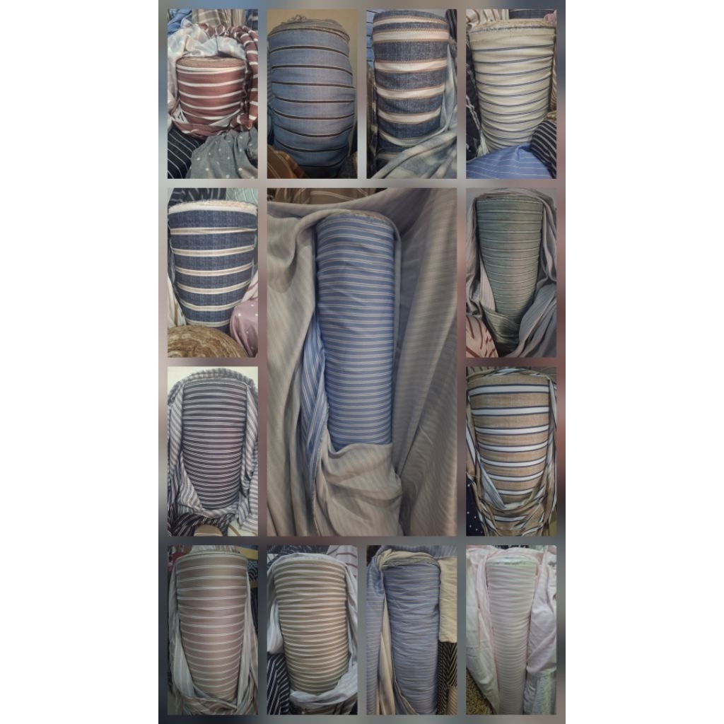 RAYON TWIL  / TWIL MOTIF SALUR / KAIN SALUR