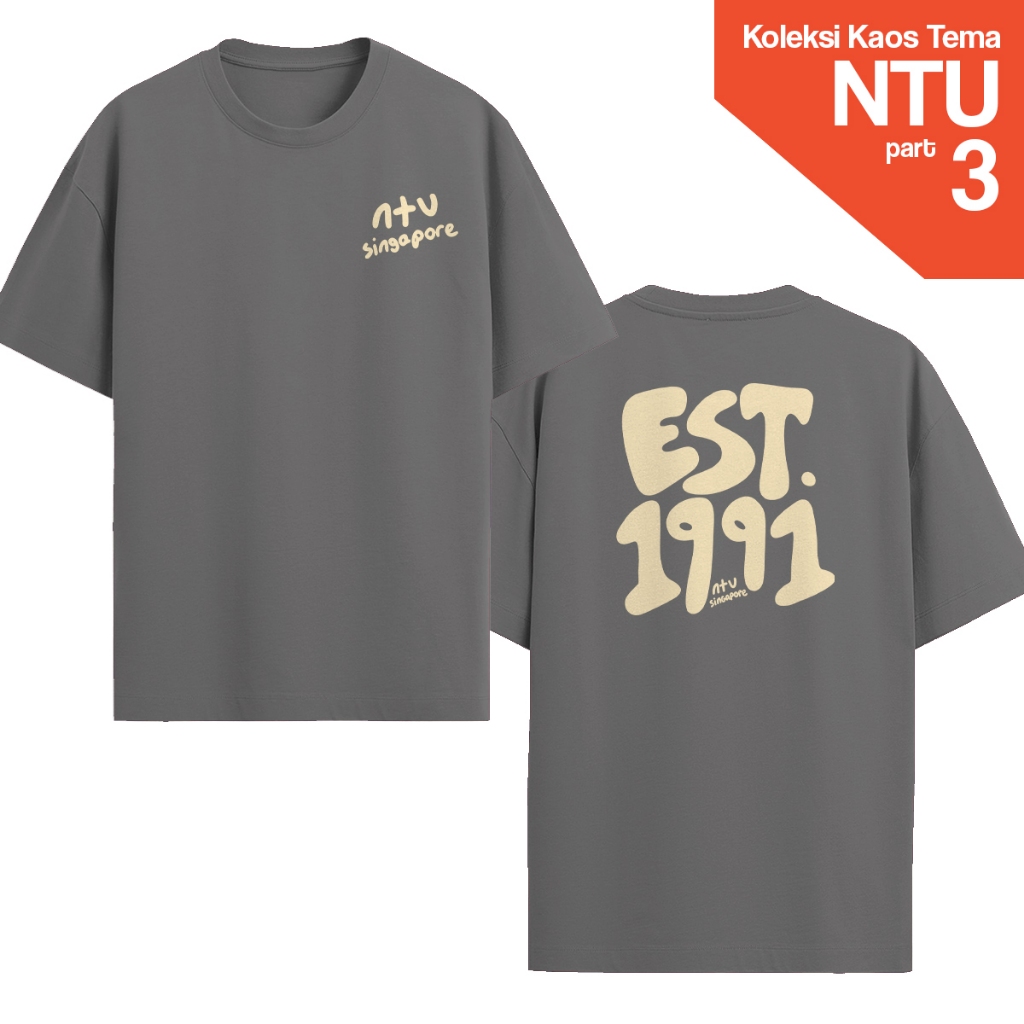 Kaos Nanyang Technological University NTU – Baju T-Shirt Universitas Mahasiswa Kampus College Singap