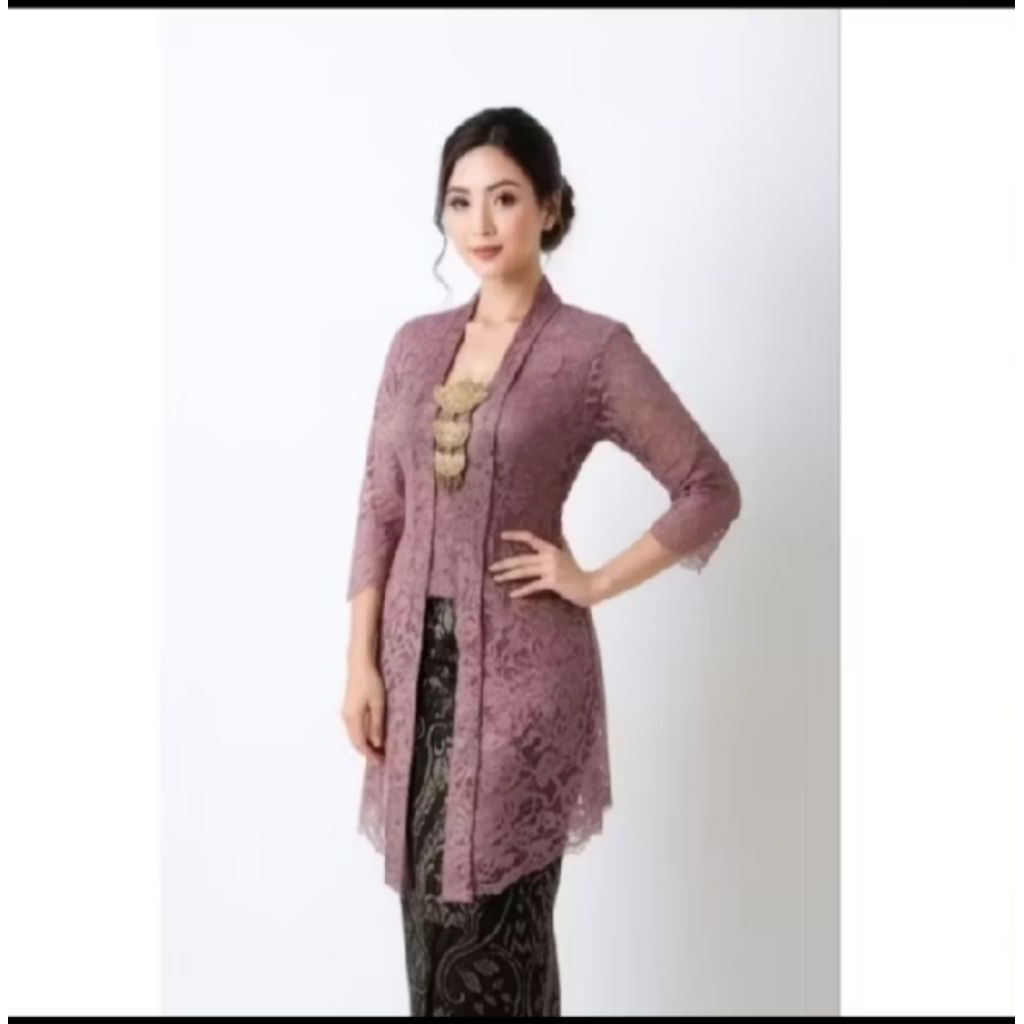 Set Kebaya Kutu Baru Panjang Kebaya Wisuda Style Kekinian