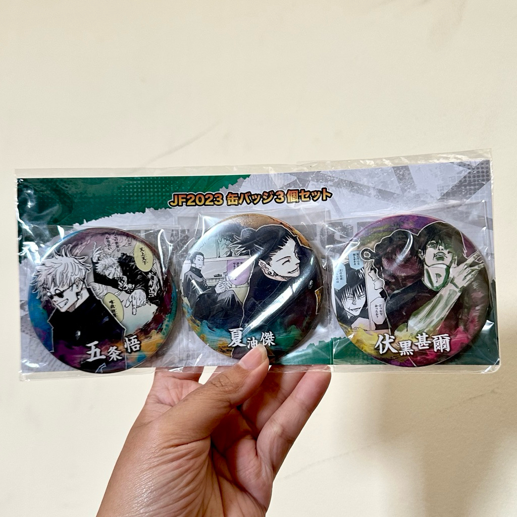 Jujutsu Kaisen JF 2023 Collection Metal Badges Set JJK