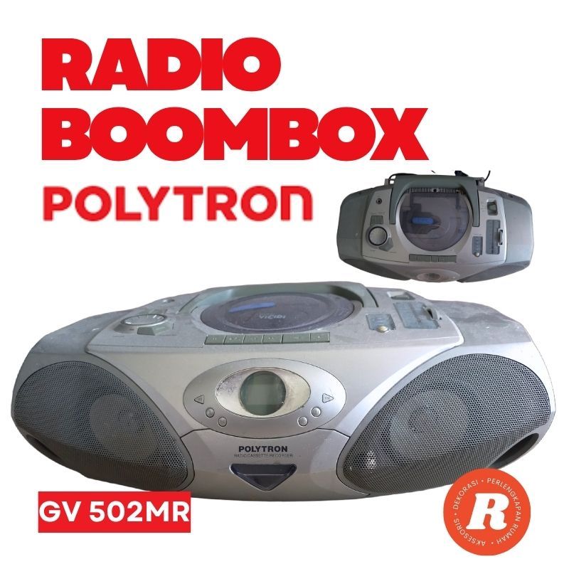 Radio Polytron Jadul Radio Cassette Recorder Radio Antik Ukuran Medium