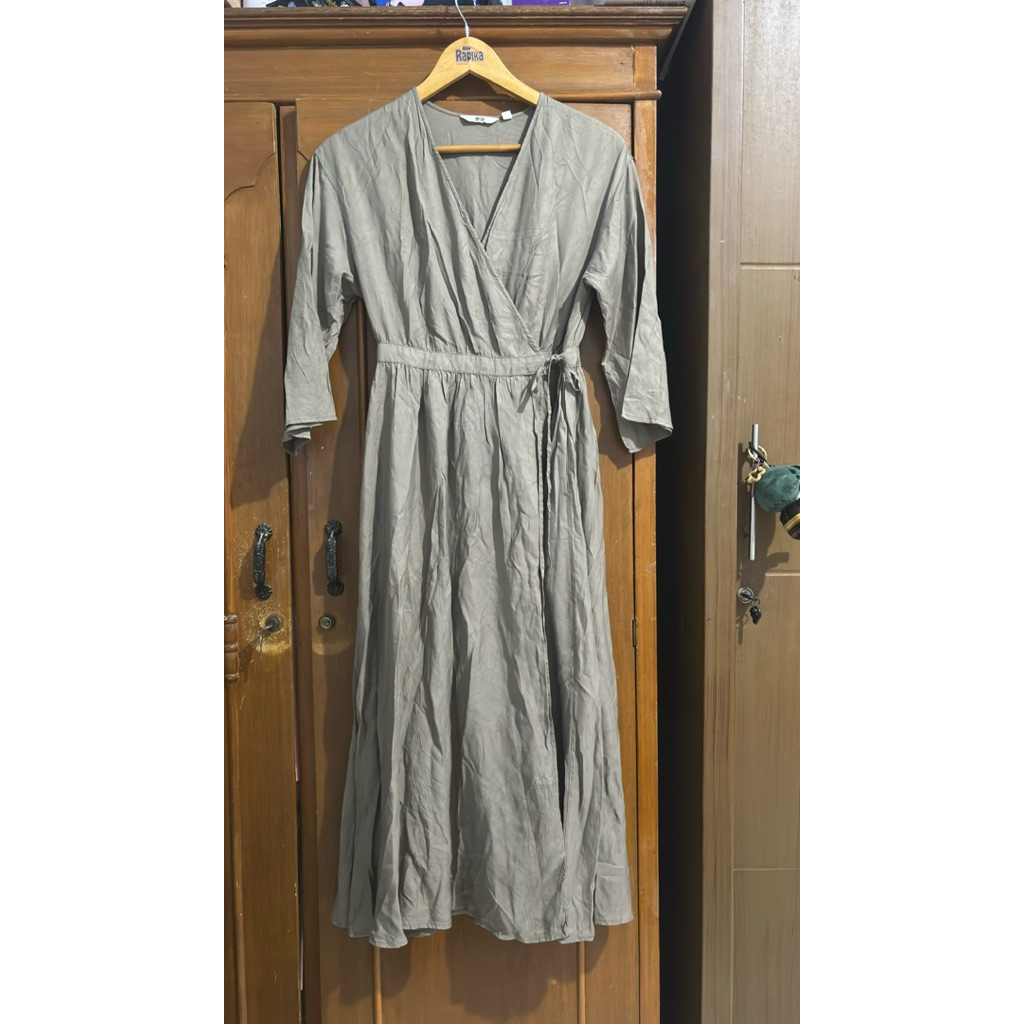 Long Dress Wrap Kimono Uniqlo