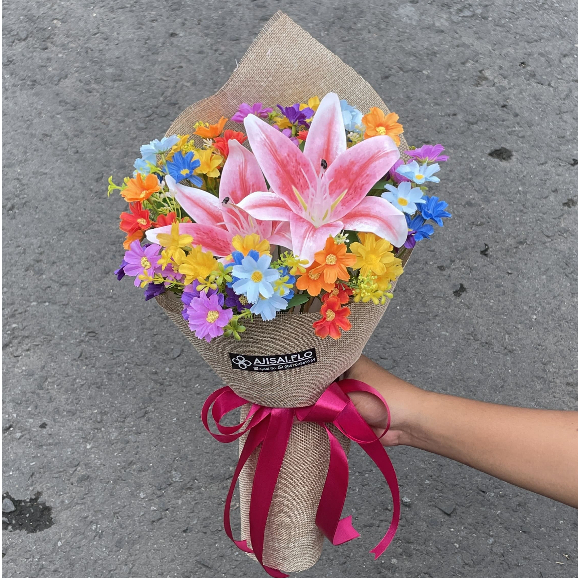 Ajisaiflo - Buket Bunga Thumbelina Small Rustic | Kado Wisuda, Lamaran, Ulang Tahun & Hari Spesial