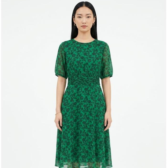 Eprise Dress Lengan Pendek Midi FP686B | Dress Party Formal Wanita