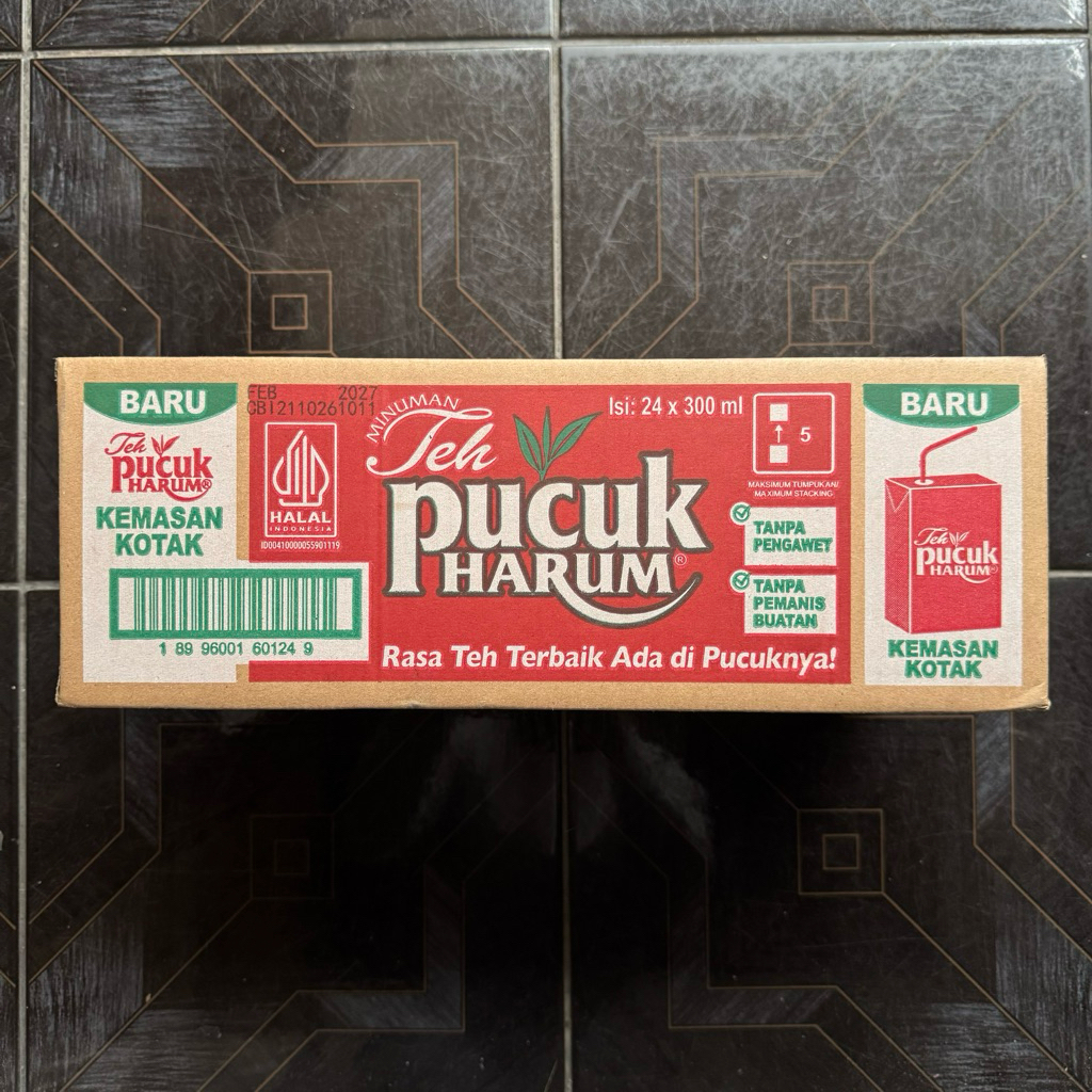 Teh Pucuk Harum Kemasan Kotak 1 Dus isi 24 Pcs 300ml 300 ml