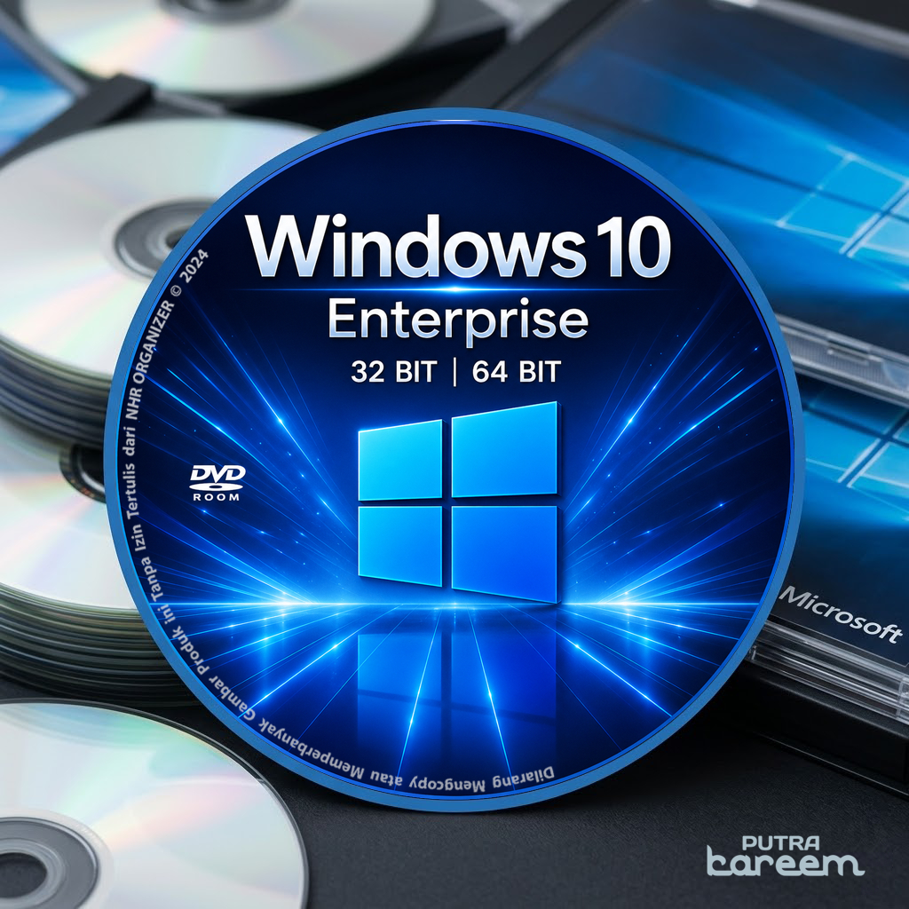 DVD Windows® 10 Enterprise 32 Bit 64 Bit Original Product Key License