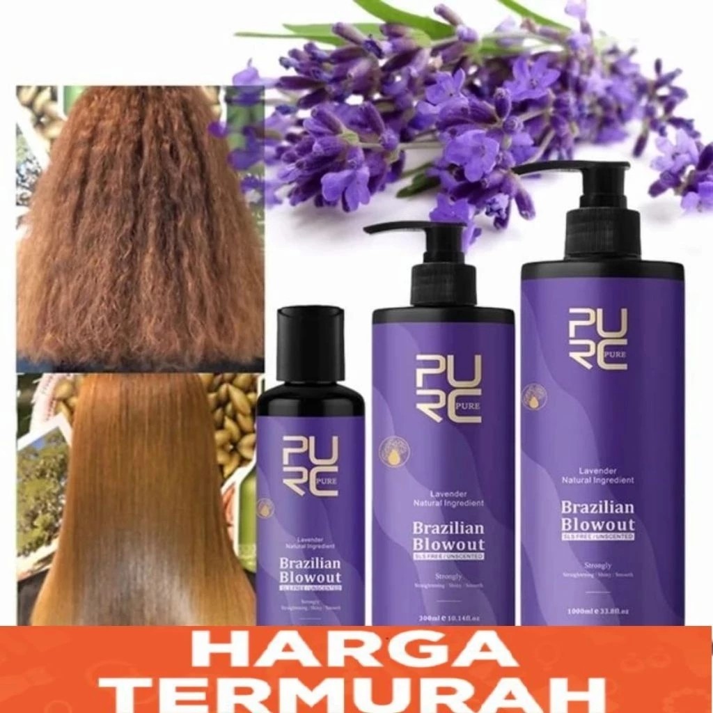 Keratin Lavender 12% Smoothing Treatment Brazilian PURC Keratin Smoothing Keratin Hair Treatment 60m