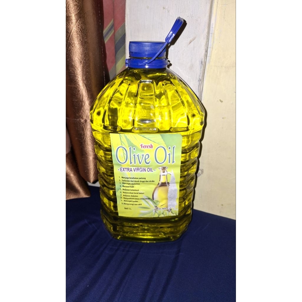 Minyak Zaitun Extra Virgin 5 liter | Extra Virgin Olive Oil Feresh