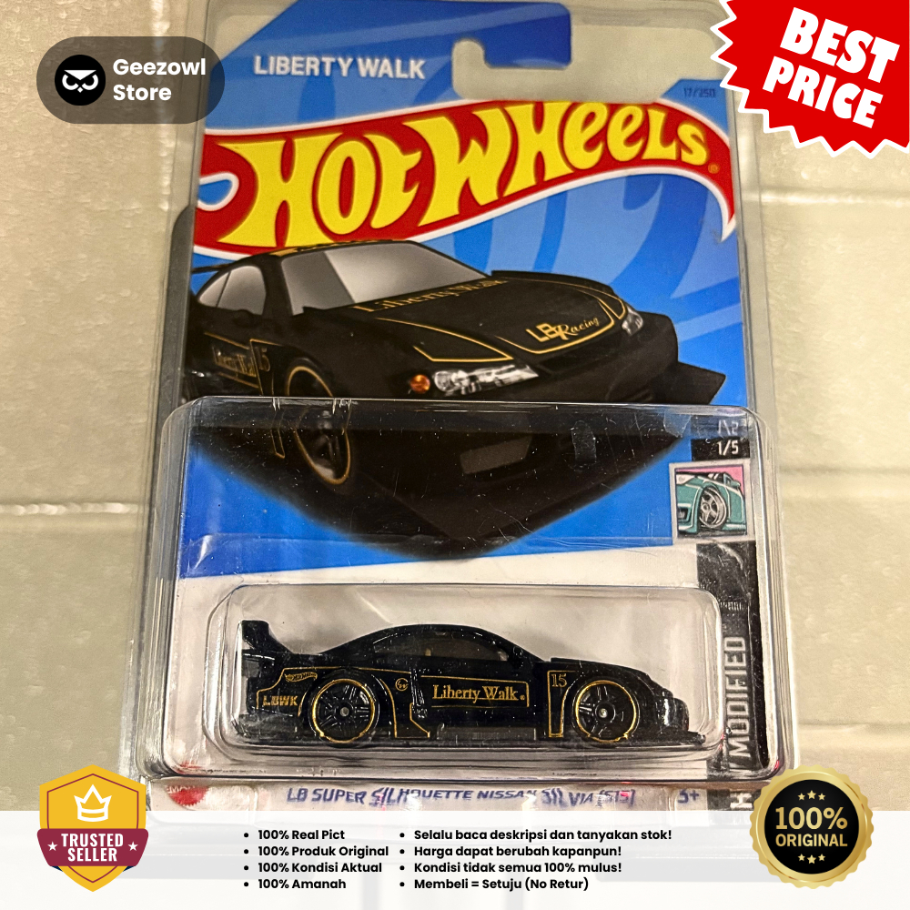 Hot Wheels Regular LB Super Silhouette Nissan Silvia S15 LBWK HW Modified (Protector)