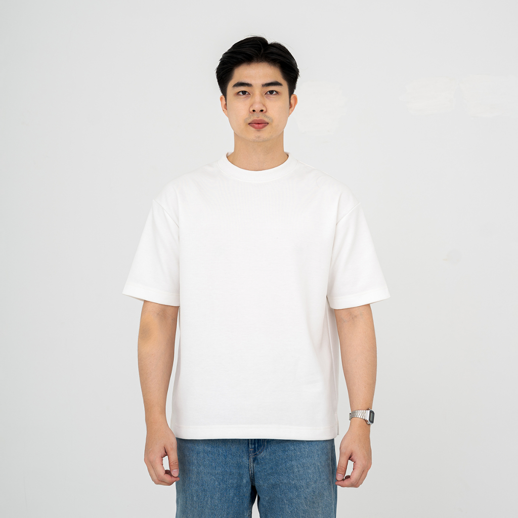 Kaos Polos Adem Oversize 16s Pria T-Shirt Putih Otaco