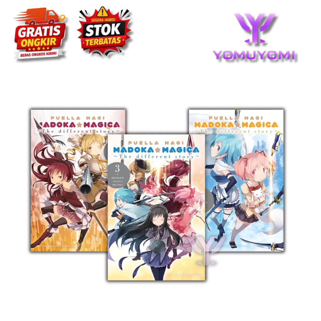 Puella Magi Madoka Magica: The Different Story, Vol. 1-3 (manga) by Magica Quartet(english)