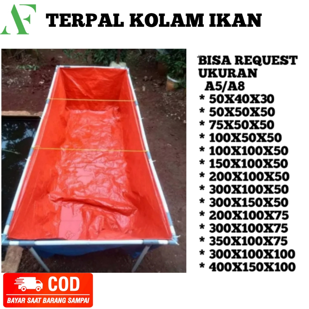 Terpal kolam ikan lele nila tebal