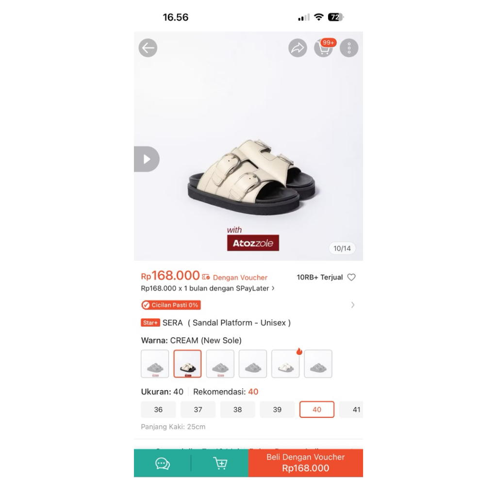 sandal wanita atozz sera