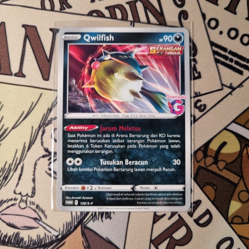 Qwilfish Gramedia Promo Pokemon TCG Indo