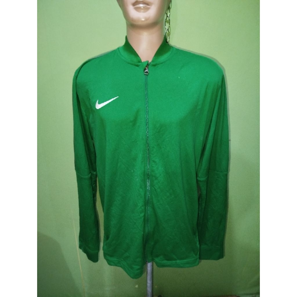 JAKET TRACKTOP NIKO SOFTSEL RAJUT HIJAU DAUN SIZE XL