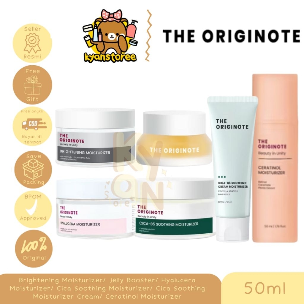 THE ORIGINOTE HYALUCERA MOISTURIZER / THE ORIGINOTE BRIGHTENING MOISTURIZER / THE ORIGINOTE CICA MOI