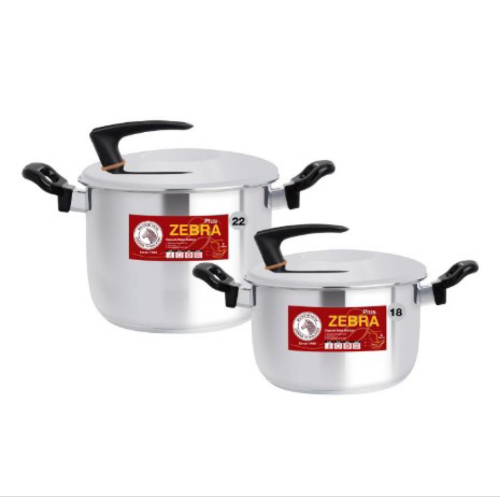Zebra 4pcs Cookware set Irest II Plus /Panci set stainless zebra