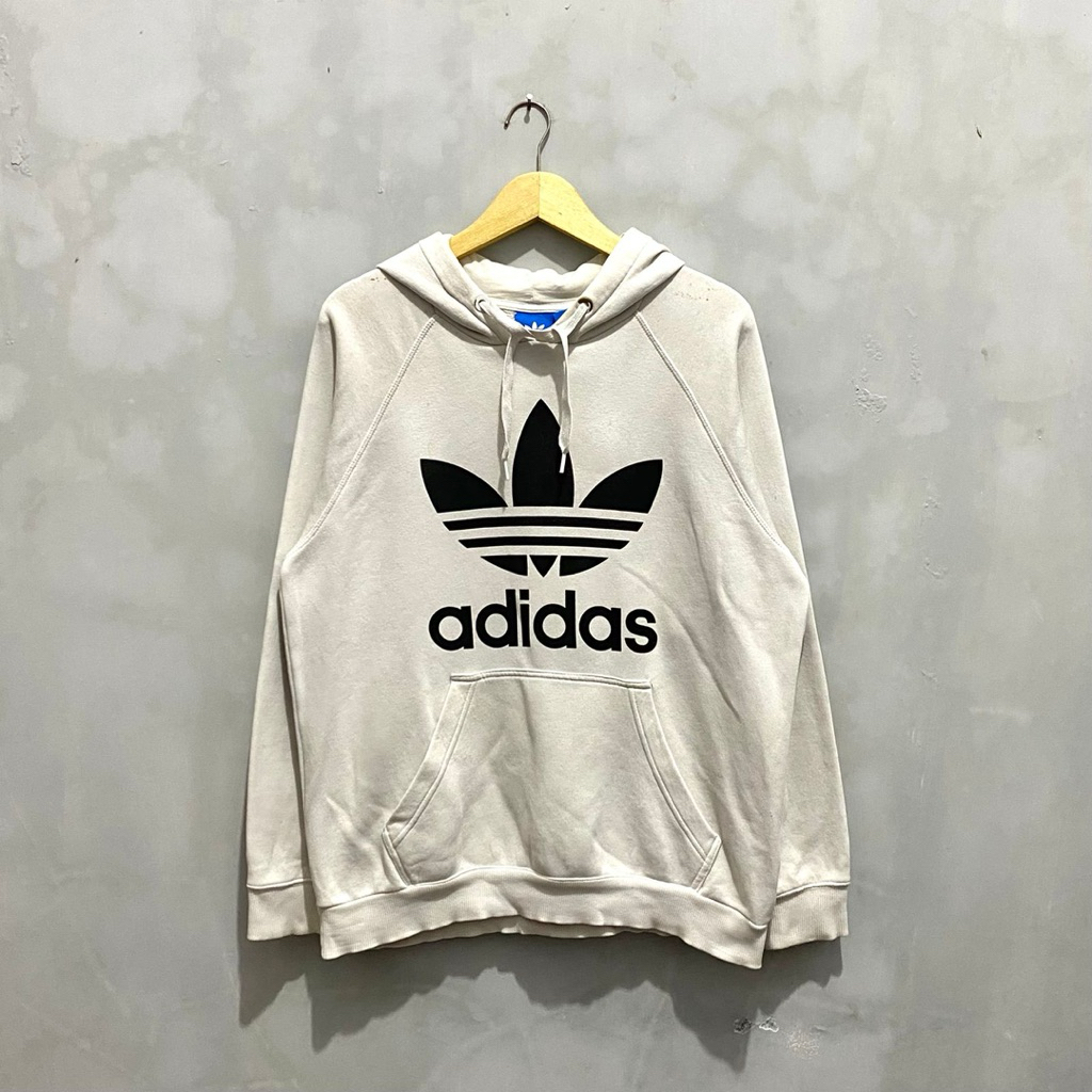 Hoodie Adidas Trifoil White Big Logo