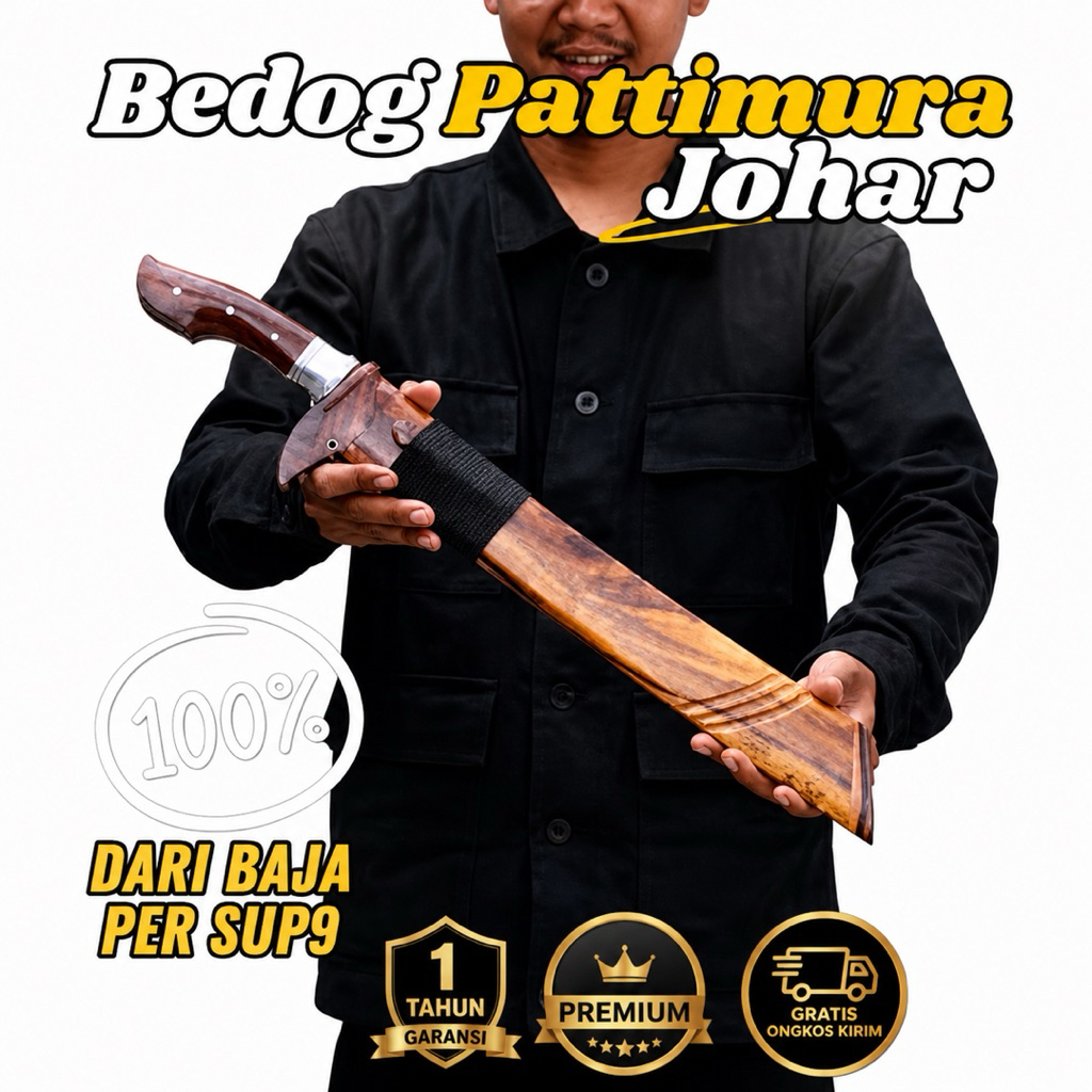 Golok Baja Per SUP9 Premium | Parang Perkakas Kebun Super Tajam & Tahan Lama