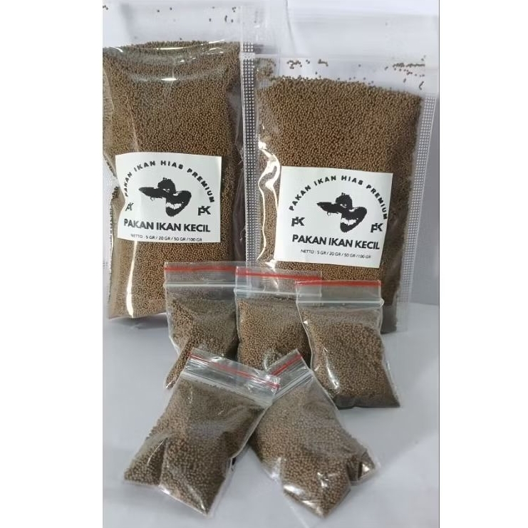 Pelet Ikan Glowfish / Guppy Pakan Makanan Ikan Hias Kecil Kemasan 5 Gram