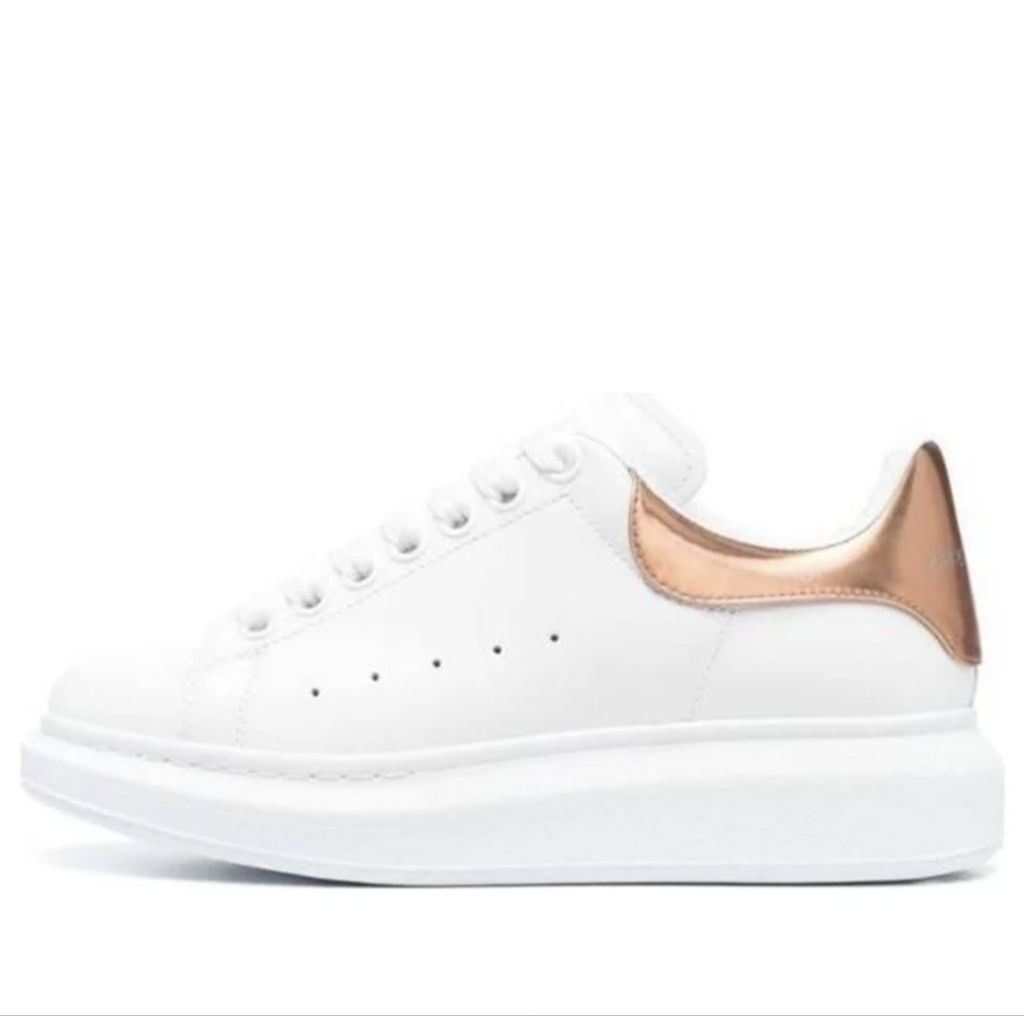 Shoes | Sepatu | Alexander McQueen (WMNS) Oversized Sneakers White Rose Gold'