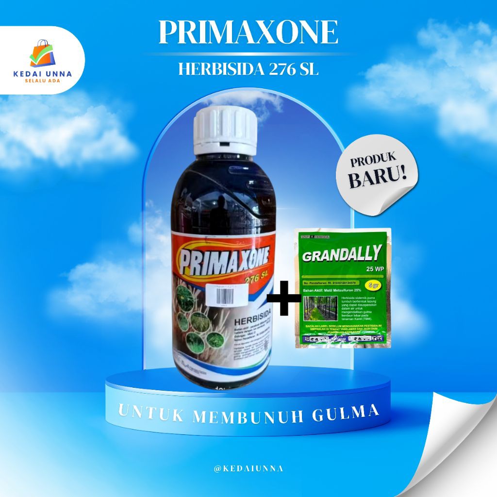 Herbisida Primaxone 1 Liter 276 SL Racun Gulma Bonus Grandally