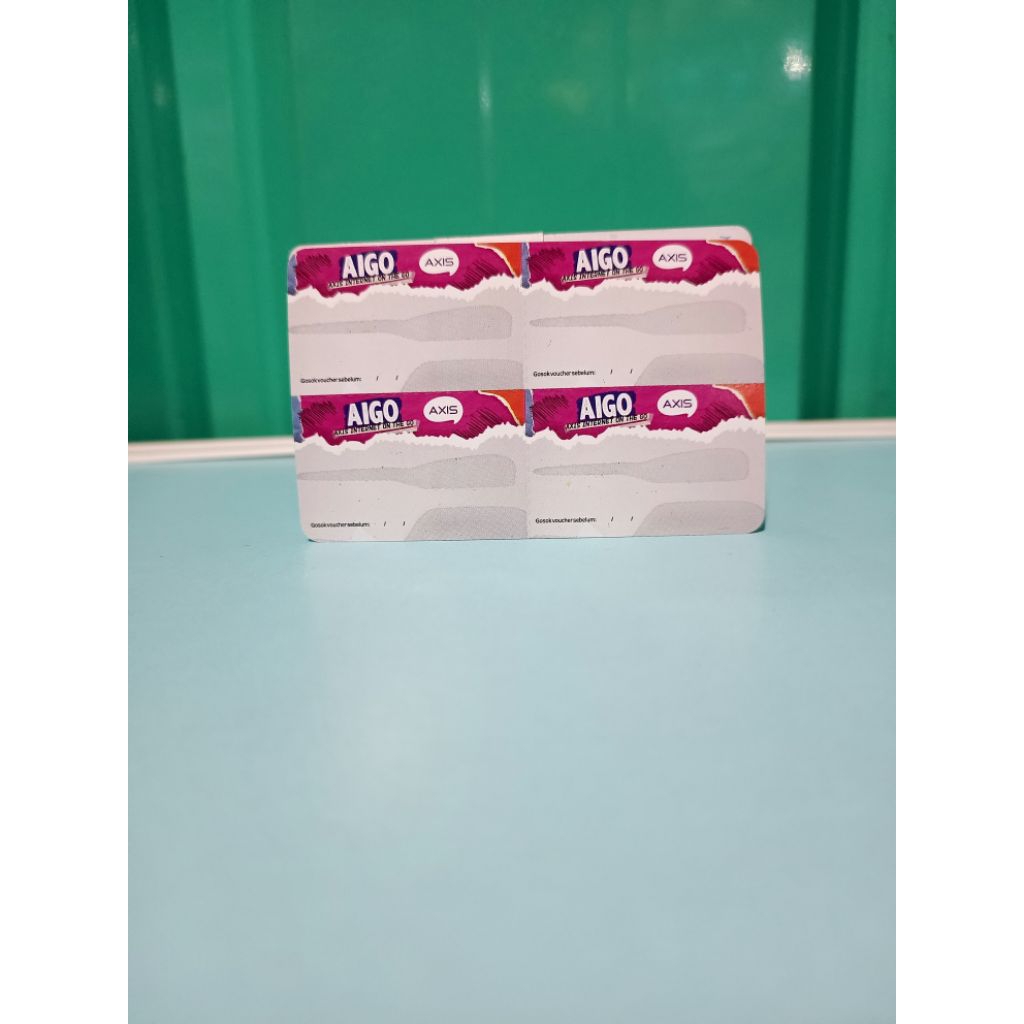 Voucher Kosong AXIS, Bahan INJEK KUOTA Mudah Diisi